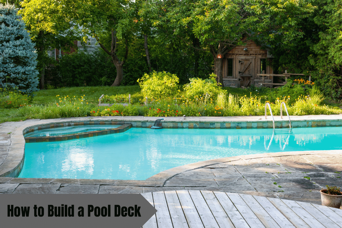 how to build a pool deck